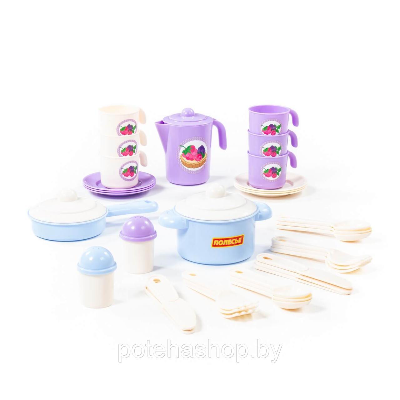 Набор детской посуды "Настенька" на 6 персоны (V1) (38 элементов) (в сеточке) - фото 3 - id-p129701102