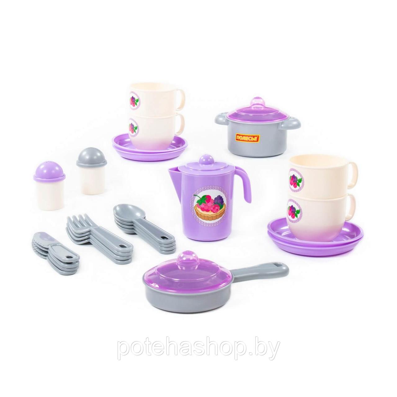 Набор детской посуды "Хозяюшка" на 4 персоны (V2) (28 элементов) (в сеточке) - фото 1 - id-p129703094