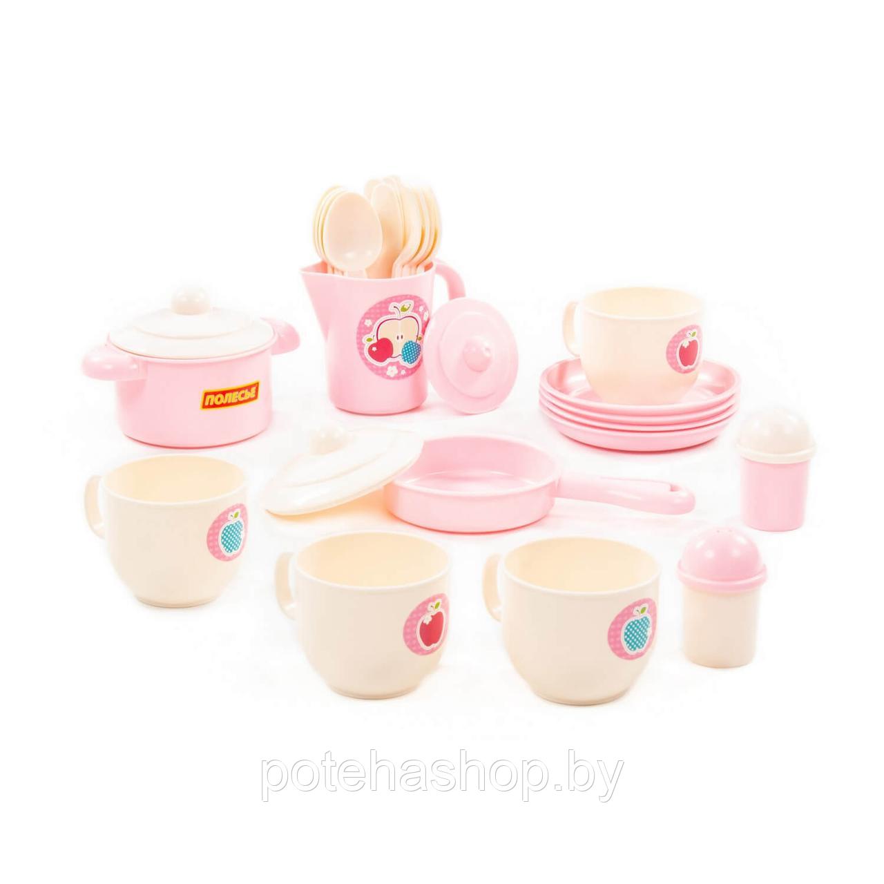 Набор детской посуды "Хозяюшка" на 4 персоны (V2) (28 элементов) (в сеточке) - фото 4 - id-p129703097