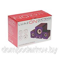 Акустическая система 2.1 LuazON, 2*1.5Вт, сабвуфер 13Вт, 3.5/Jack/USB, 80дБ, белая, фото 4