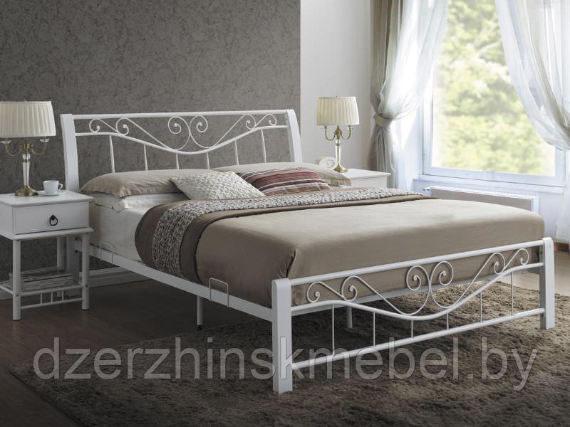 Кровать SIGNAL PARMA белый/черный, 160/200 Производство Польша. - фото 2 - id-p129704322