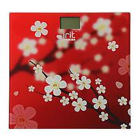 Весы напольные Irit IR-7263, электронные, до 180 кг, рисунок "сакура", фото 2