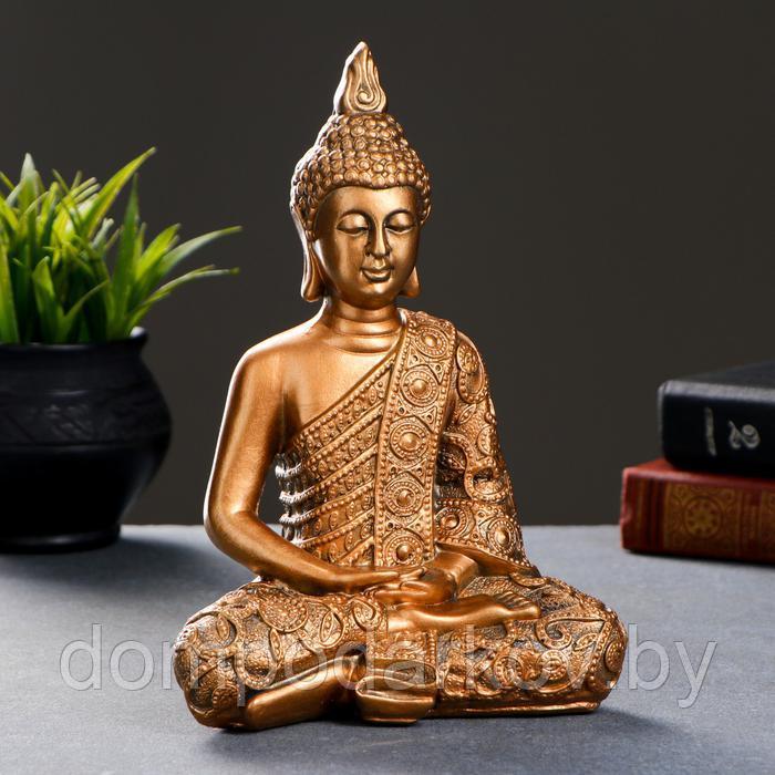 Фигура "Будда малый" бронза 24х16х10см - фото 1 - id-p129706664