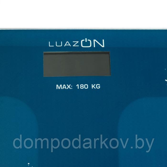 Весы напольные LuazON LVE-005, электронные, 2*ААА (не в компл.), до 180 кг, "узор" - фото 2 - id-p129716910