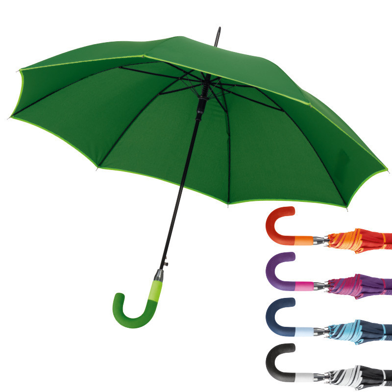 Оптом Зонт-трость с прорезиненной ручкой "Lexington", зонт для нанесения логотипа