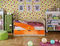 Кровать Бабочка 1,8 м - Дуб/оранжевый металлик