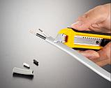 Мини ножовка OLFA по гипсокартону, полотно 95мм, нож AUTO LOCK с сегментированным лезвием 12,5мм, 2в1, фото 5