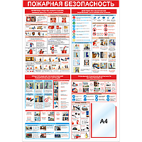 Уголок пожарной безопасности "Пожарная безопасность", 850*1250 мм