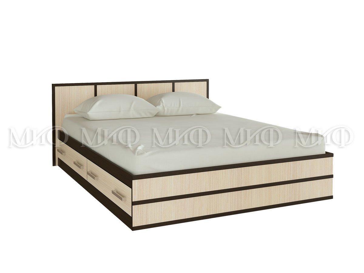Кровать Сакура 0,9 м - Дуб беленый / Венге - фото 1 - id-p129798100