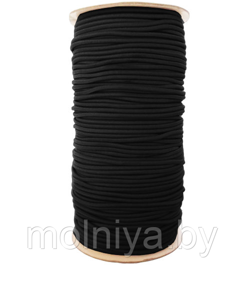 Шнур-резинка 3 мм. 100 м. черный - фото 1 - id-p129805300