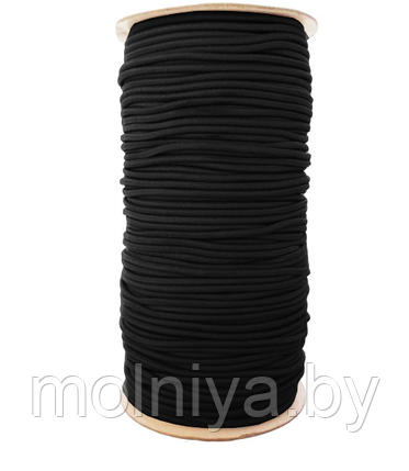 Шнур-резинка 3 мм. 100 м. черный, фото 2
