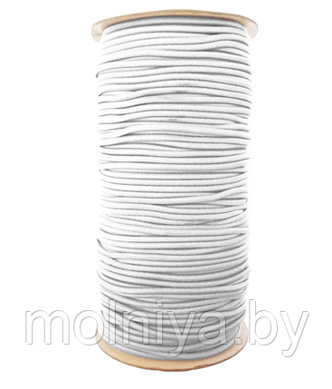 Шнур-резинка 3 мм. 100 м. белый, фото 2