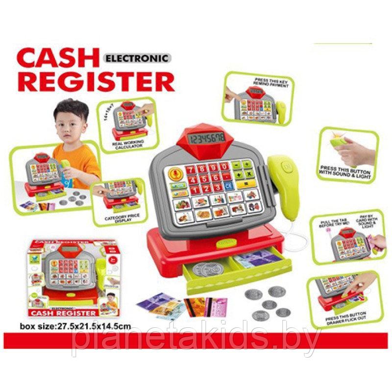 Игровой набор Кассовый аппарат с аксессуарами (свет, звук) Cash Register 66078