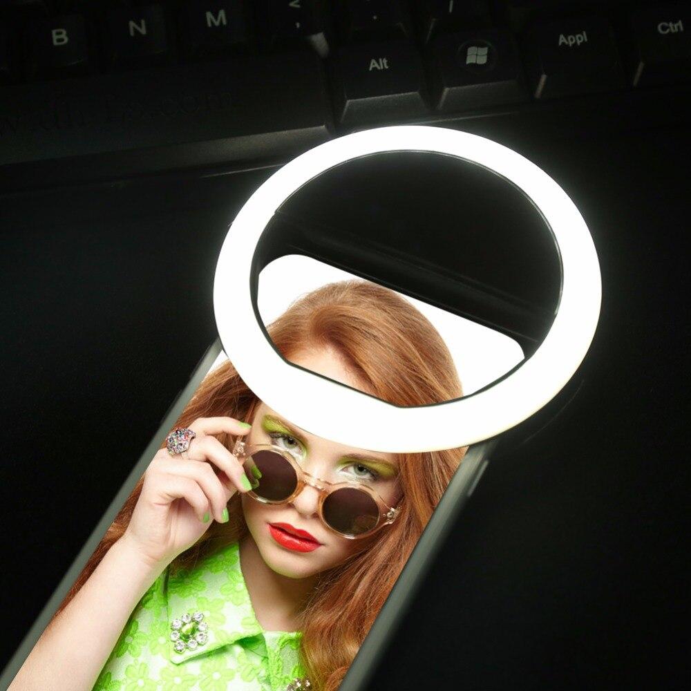 Кольцо для селфи Selfie Ring Light лампа-прищепка на батарейках - фото 2 - id-p129824305
