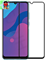 Защитное стекло для Huawei Honor 9A 5D (полная проклейка), цвет: черный