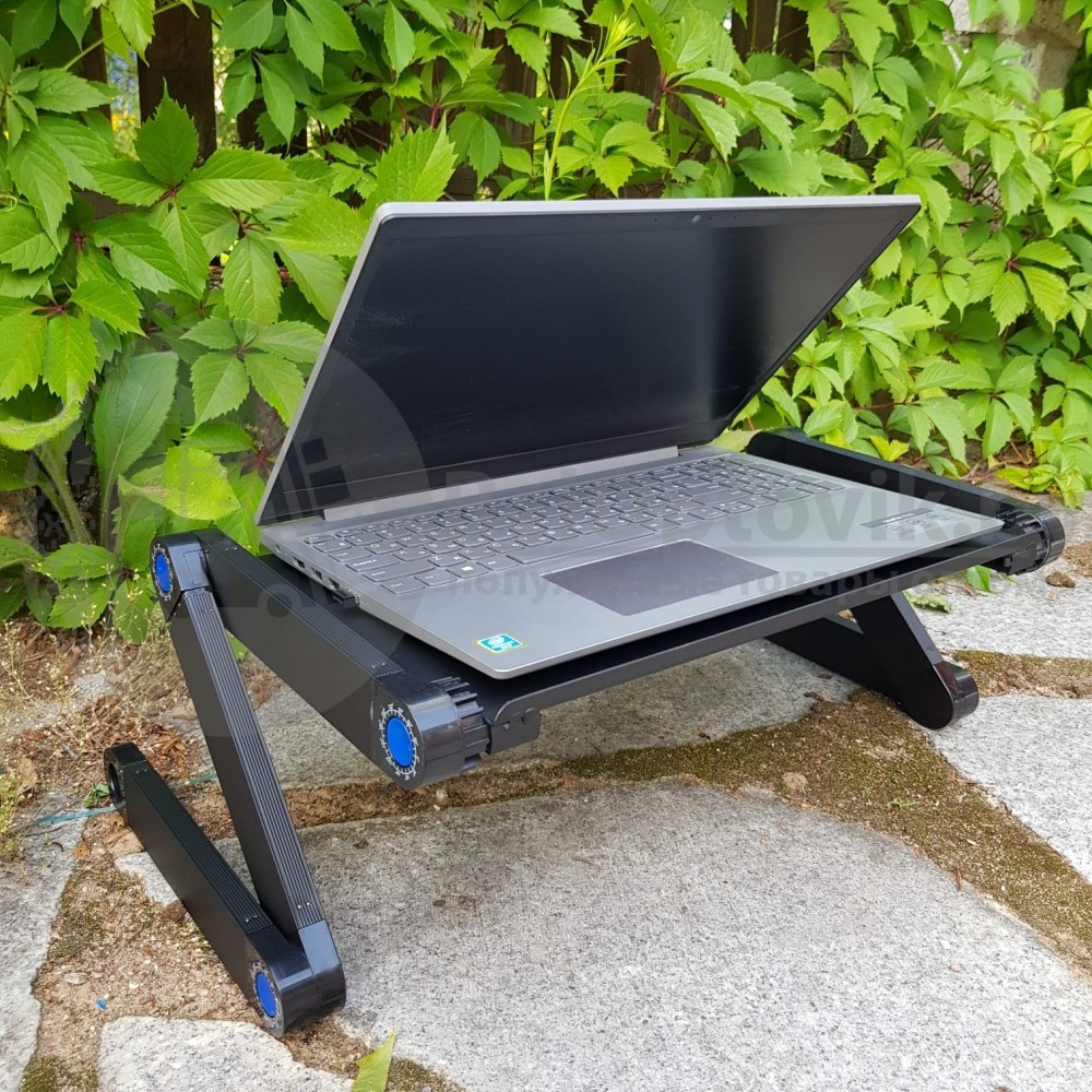 Складной cтолик трансформер для ноутбука Multifunctional Laptop Table T9 с охлаждением (48,0 х 28,0 - фото 2 - id-p118704543