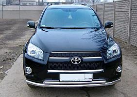 Дуга нижнего бампера двойная Toyota Rav4 2006-2010