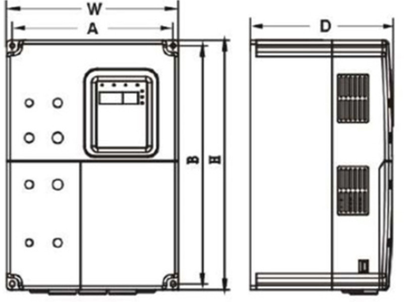 CHF100A-1R5G-S2 Преобразователь частоты 1,5кВт 7А 1АС INVT - фото 2 - id-p124855302