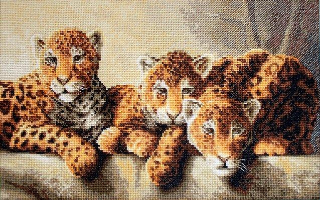 Набор для вышивания крестом "Леопарды" - фото 1 - id-p129848305