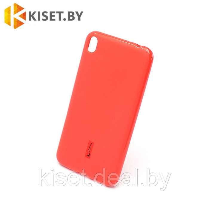 Силиконовый чехол Cherry с защитной пленкой для Asus Zenfone Live (ZB501KL), красный - фото 1 - id-p129855363