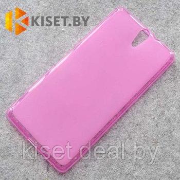 Силиконовый чехол KST MC для Sony Xperia C5 розовый матовый