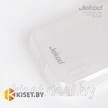 Силиконовый чехол Jekod с защитной пленкой для Sony Xperia E2, белый