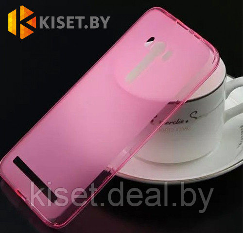 Силиконовый чехол KST UT для Asus ZenFone 5 розовый - фото 1 - id-p129853687