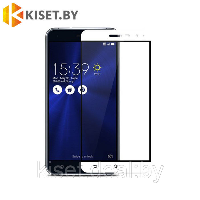 Защитное стекло KST FS для Asus Zenfone 4 Max (ZC554KL), белое - фото 1 - id-p129854670