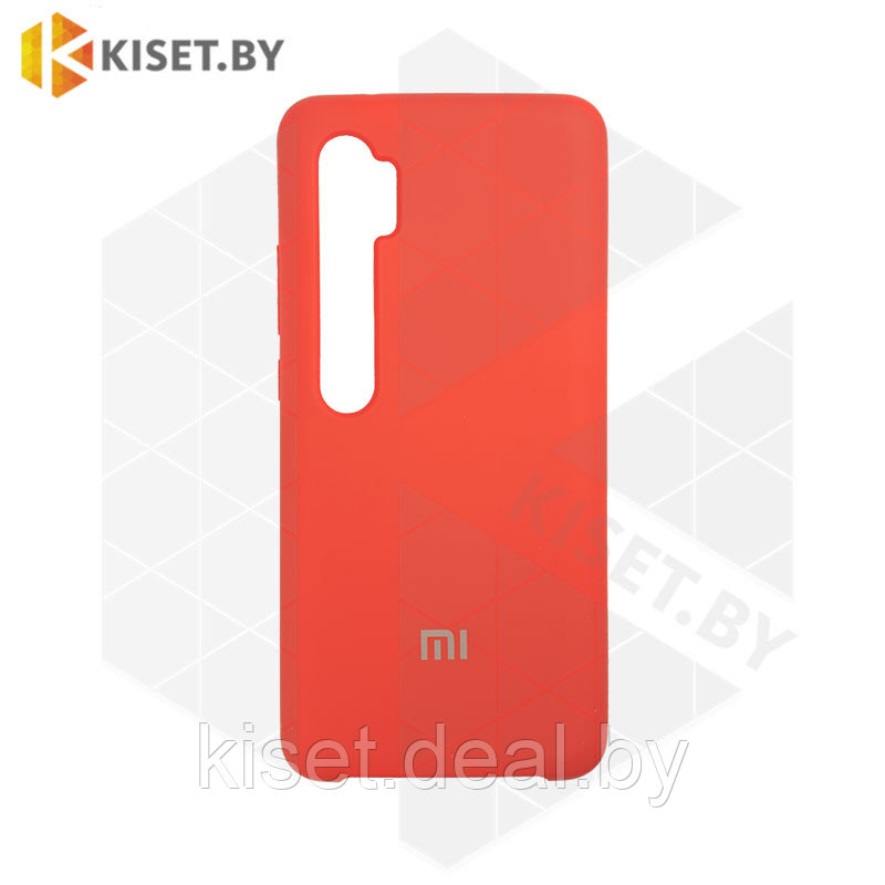 Soft-touch бампер Silicone Cover для Xiaomi Mi Note 10 / Mi CC9 Pro красный