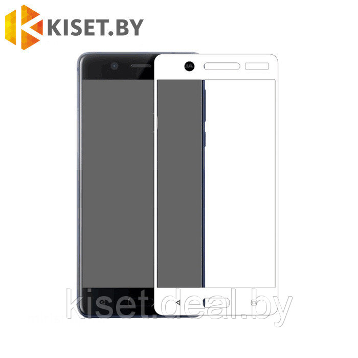 Защитное стекло KST FS для Nokia 5, белое - фото 1 - id-p129854205
