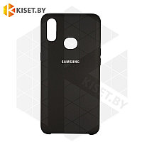 Soft-touch бампер Silicone Cover для Samsung Galaxy A10S / A107 черный