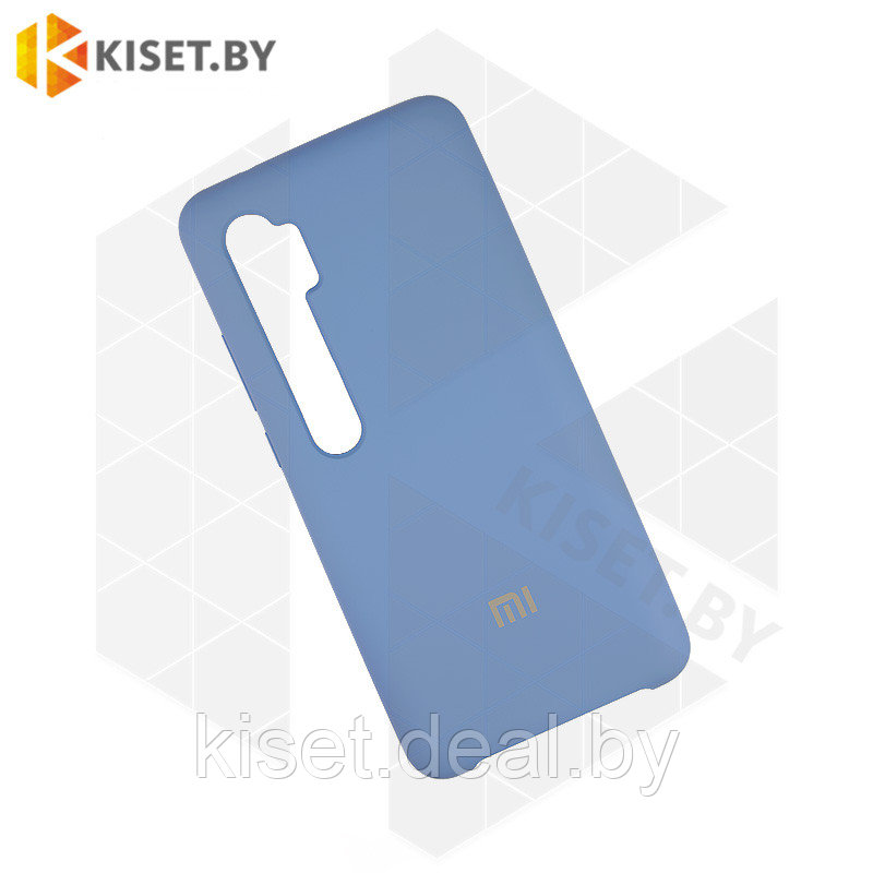 Soft-touch бампер Silicone Cover для Xiaomi Mi Note 10 / Mi CC9 Pro синий - фото 1 - id-p129858043