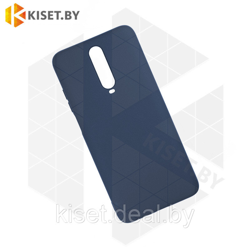 Soft-touch бампер Silicone Cover для Xiaomi Redmi K30 синий с закрытым низом - фото 1 - id-p129858056