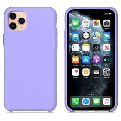 Силиконовый чехол светло-фиолетовый для Apple iPhone 11 Pro Max - фото 1 - id-p129881737