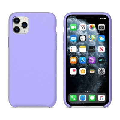 Силиконовый чехол светло-фиолетовый для Apple iPhone 11 Pro Max - фото 2 - id-p129881737