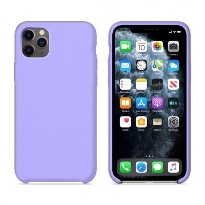Силиконовый чехол светло-фиолетовый для Apple iPhone 11 Pro Max - фото 3 - id-p129881737
