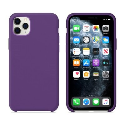 Силиконовый чехол темно-фиолетовый для Apple iPhone 11 Pro Max - фото 3 - id-p129881741
