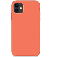 Силиконовый чехол оранжевый для Apple iPhone 11
