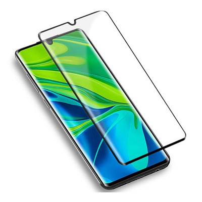 Противоударное защитное стекло Full Glue 0.3mm черное с закруглением для Xiaomi Mi Note 10 Lite - фото 2 - id-p129881764