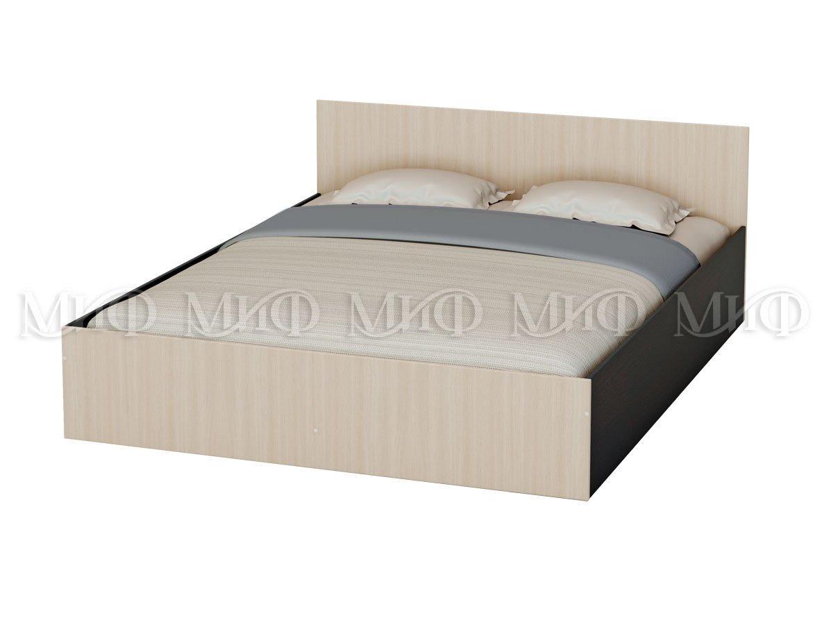 Кровать Бася 1,6 м - Дуб беленый / Венге - фото 1 - id-p129891926