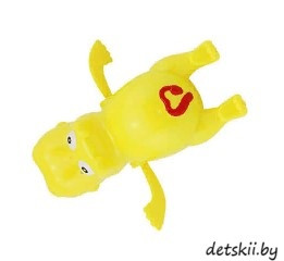 Игрушка заводная водоплавающая Мешок Подарков Желтый бегемот - фото 1 - id-p129920580