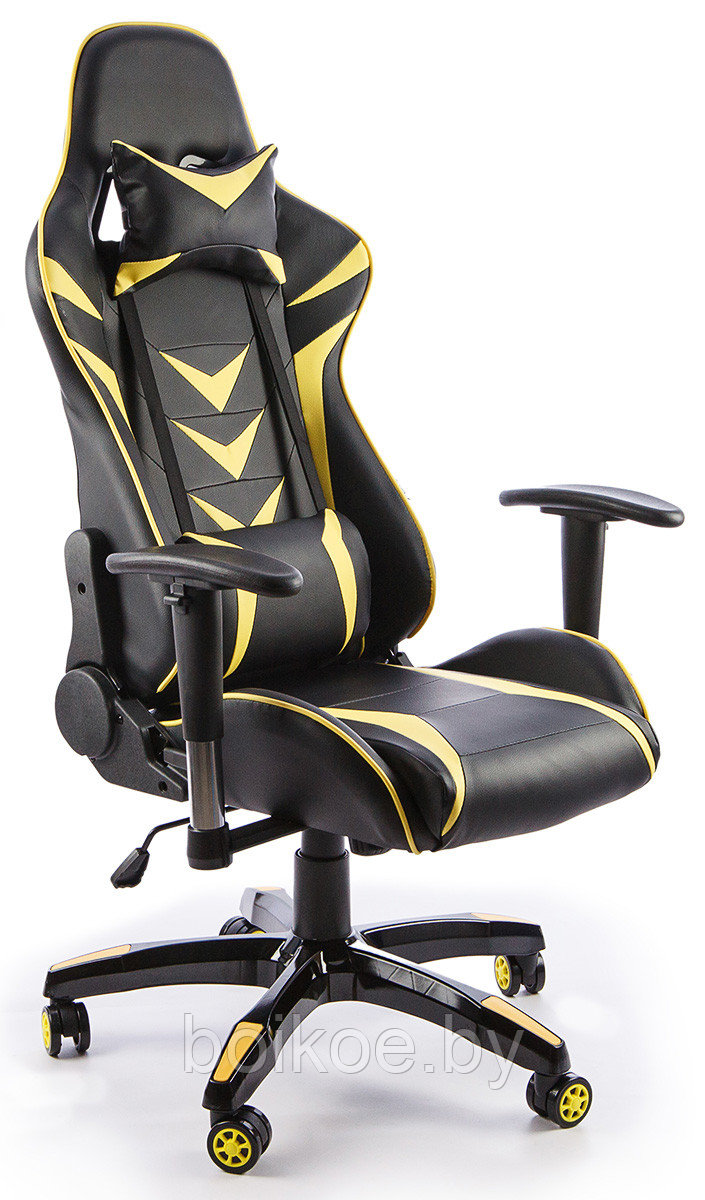 Кресло геймерское Calviano MUSTANG черно-желтое