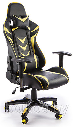 Кресло геймерское Calviano MUSTANG черно-желтое, фото 2
