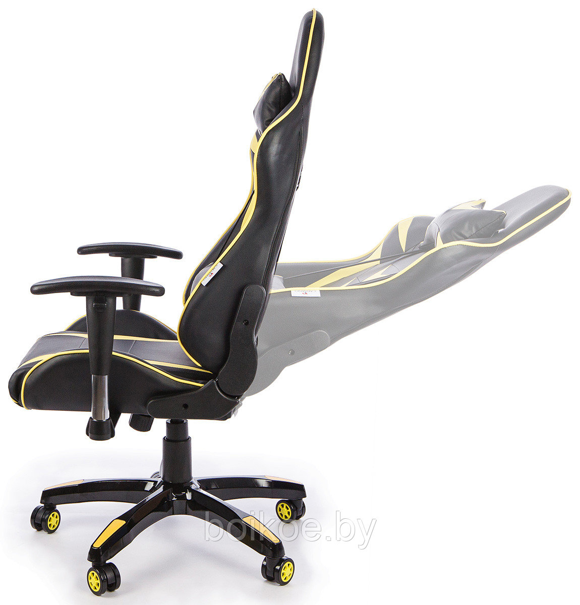 Кресло геймерское Calviano MUSTANG черно-желтое - фото 2 - id-p129921704