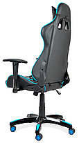 Кресло геймерское Calviano MUSTANG черно-голубое, фото 3