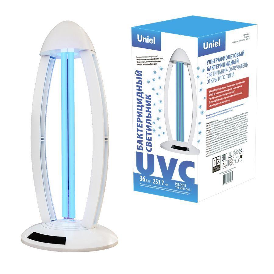 UL-00007265 UGL-T02A-36W/UVCB Светильник ультрафиолетовый бактерицидный настольный UNIEL