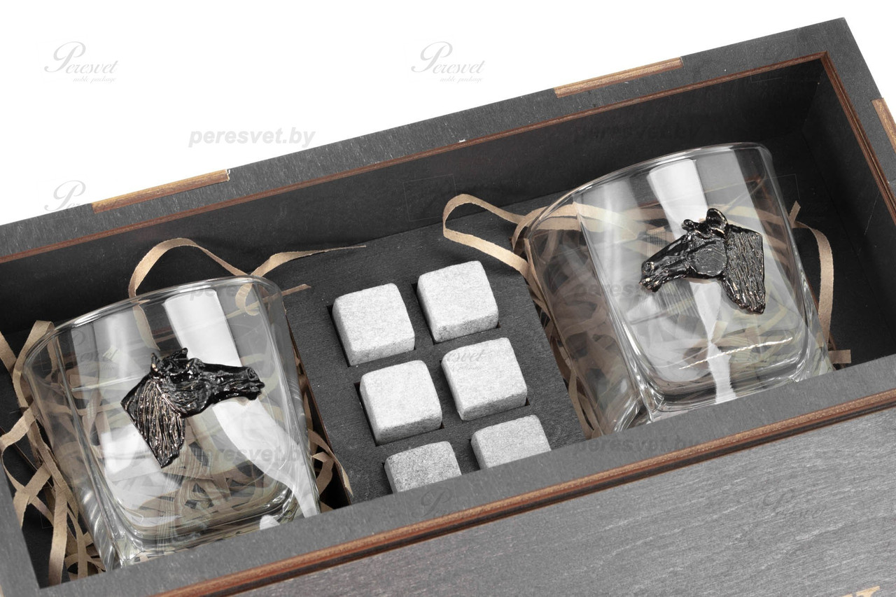 Подарочный набор Premium Whiskey Пара лошадей - фото 3 - id-p127908464