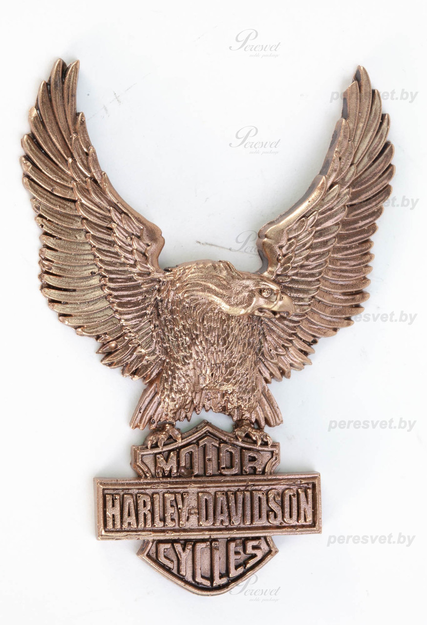 Символ HARLEY-DAVIDSON художественное литьё из бронзы