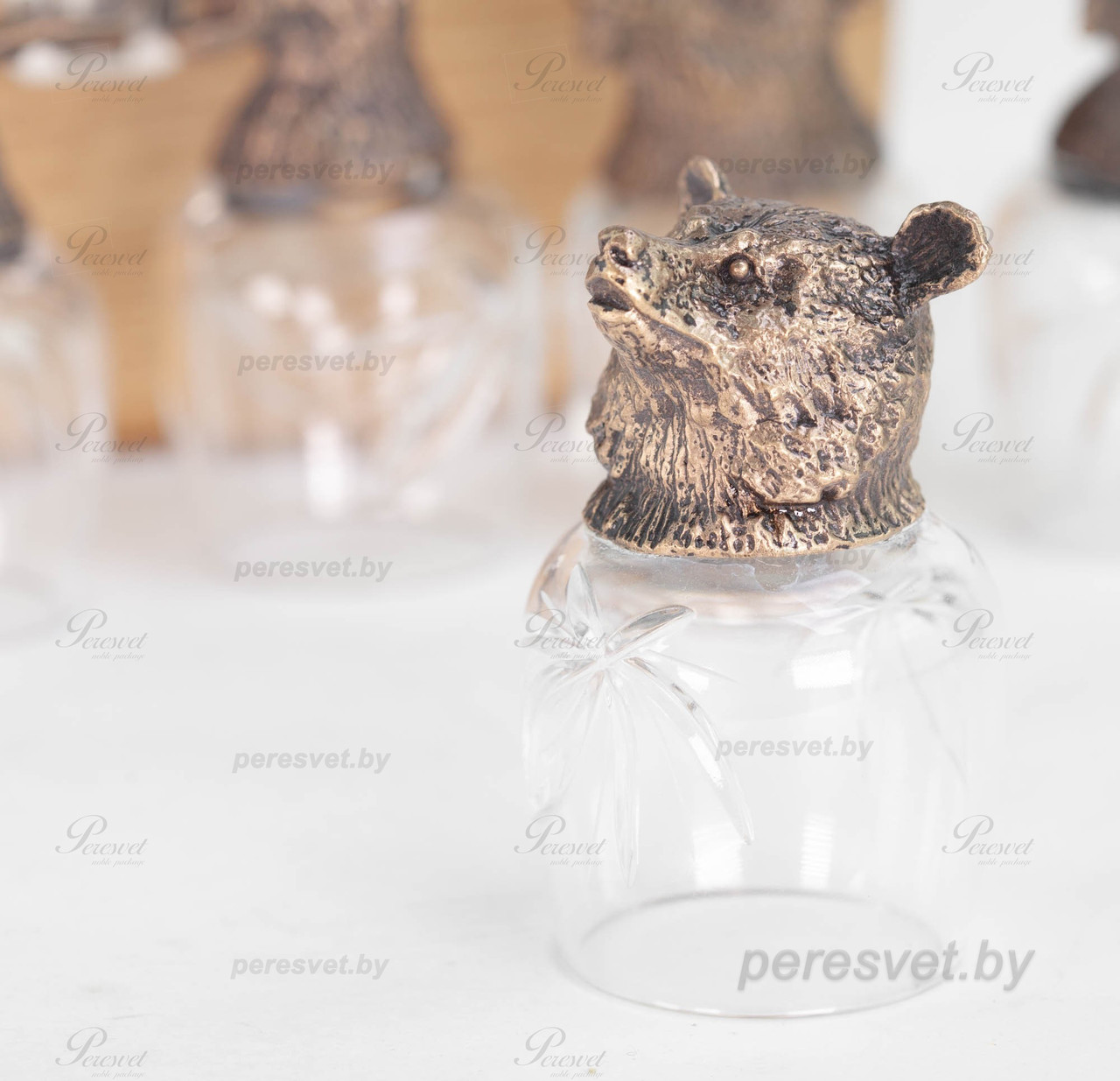 Подарочный набор Рюмка-перевертыш Медведь - фото 3 - id-p121607007