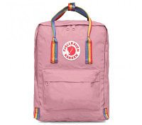 Рюкзак Fjallraven KANKEN Classic Rainbow Розовый с радужными ручками